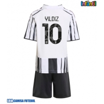 Camisa de Futebol Juventus Kenan Yildiz #10 Equipamento Principal Infantil 2025-26 Manga Curta (+ Calças curtas)